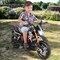 Costway 12V Kids Ride-On Motorcycle Motor Bike w/ Training Wheels Red\ Black